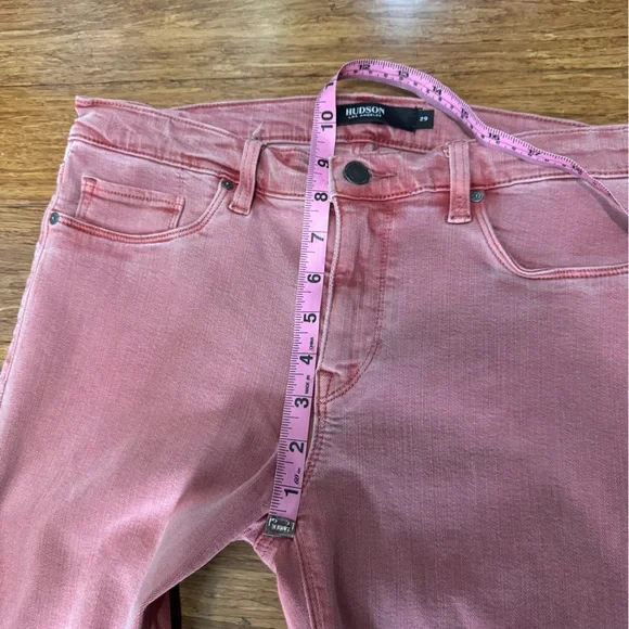 Hudson Jeans Nico Super Skinny Colored Denim Pink Size 29 - Picture 11 of 12